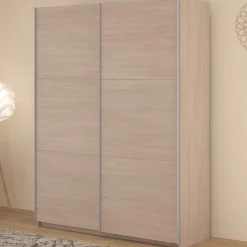 Kleiderschrank Swings - 148x59x203cm - 2 Türen - Eiche Dekor
