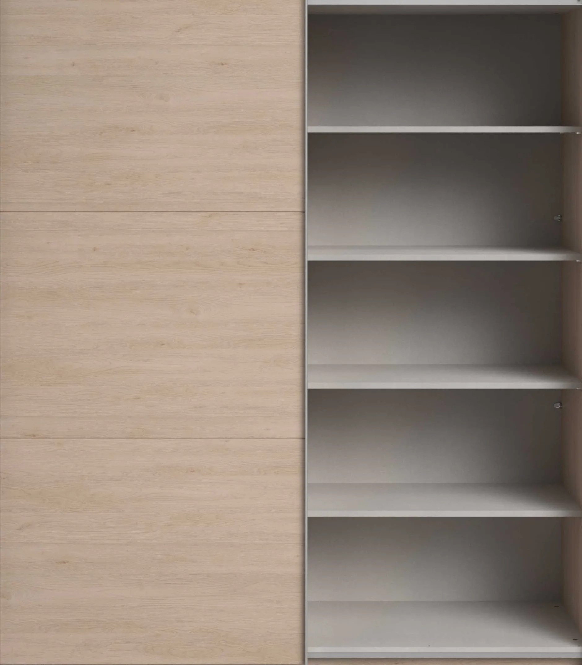 Kleiderschrank Swings - 178x59x203cm - 2 Türen - Eiche Dekor