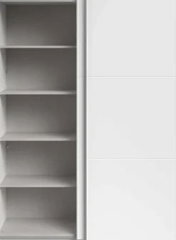 Kleiderschrank Swings - 148x59x203cm - 2 Türen - weiß