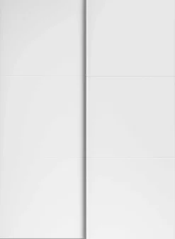 Kleiderschrank Swings - 148x59x203cm - 2 Türen - weiß