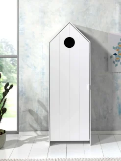 Kleiderschrank 2-teilig Casami - 115x37x172 cm - Weiß