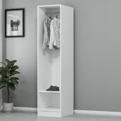 Kleiderschrank Woody Fashion | 45 x 52 x 190 cm | Scharniertür nicht enthalten