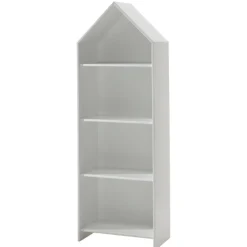 2 Kleiderschränke Bücherregal Casami - rosa/weiß/grau