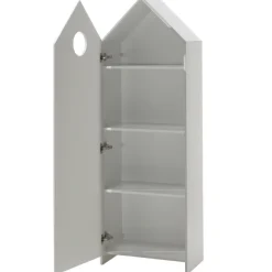 2 Kleiderschränke Bücherregal Casami - rosa/weiß/grau