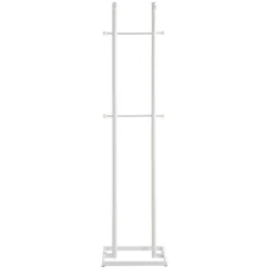 Kleiderständer mit 8 Haken - Weiß