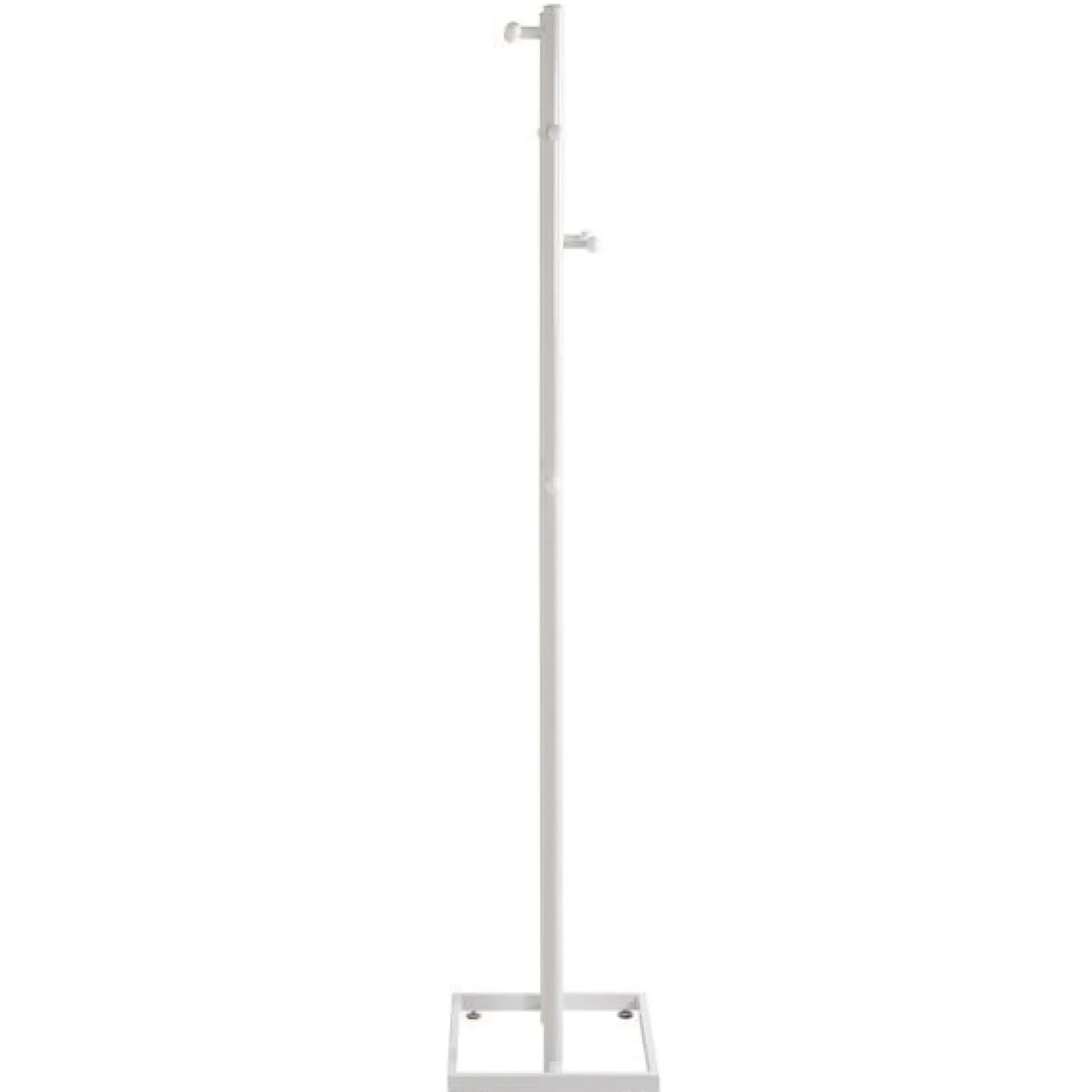 Kleiderständer mit 8 Haken - Weiß