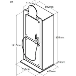 Kleinkindbett Auto 70x140 cm Kleiderschrank Petrol Pump-rot