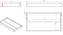 Kleinkindbett Petronille mit Bettkasten 70 x 140cm Kiefer - grau