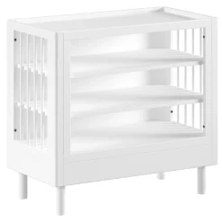 Kleinkindzimmer Forrest: Kleinkindbett 70x140cm, Wickeltisch, Kleiderschrank - Weißbuche
