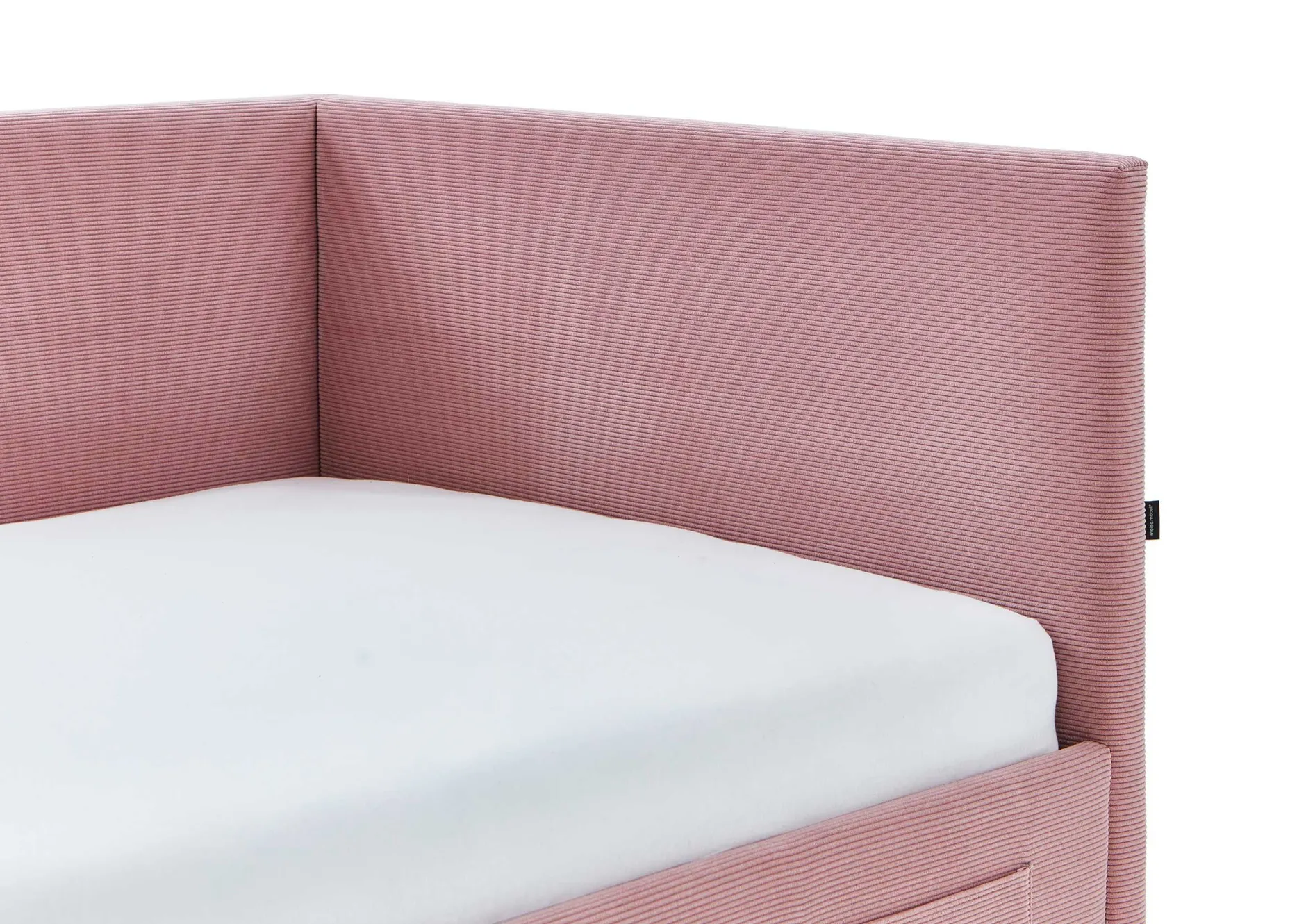 Kofferbett Cool | Mit Rückenlehne | 90 x 200 cm | Rosa Design