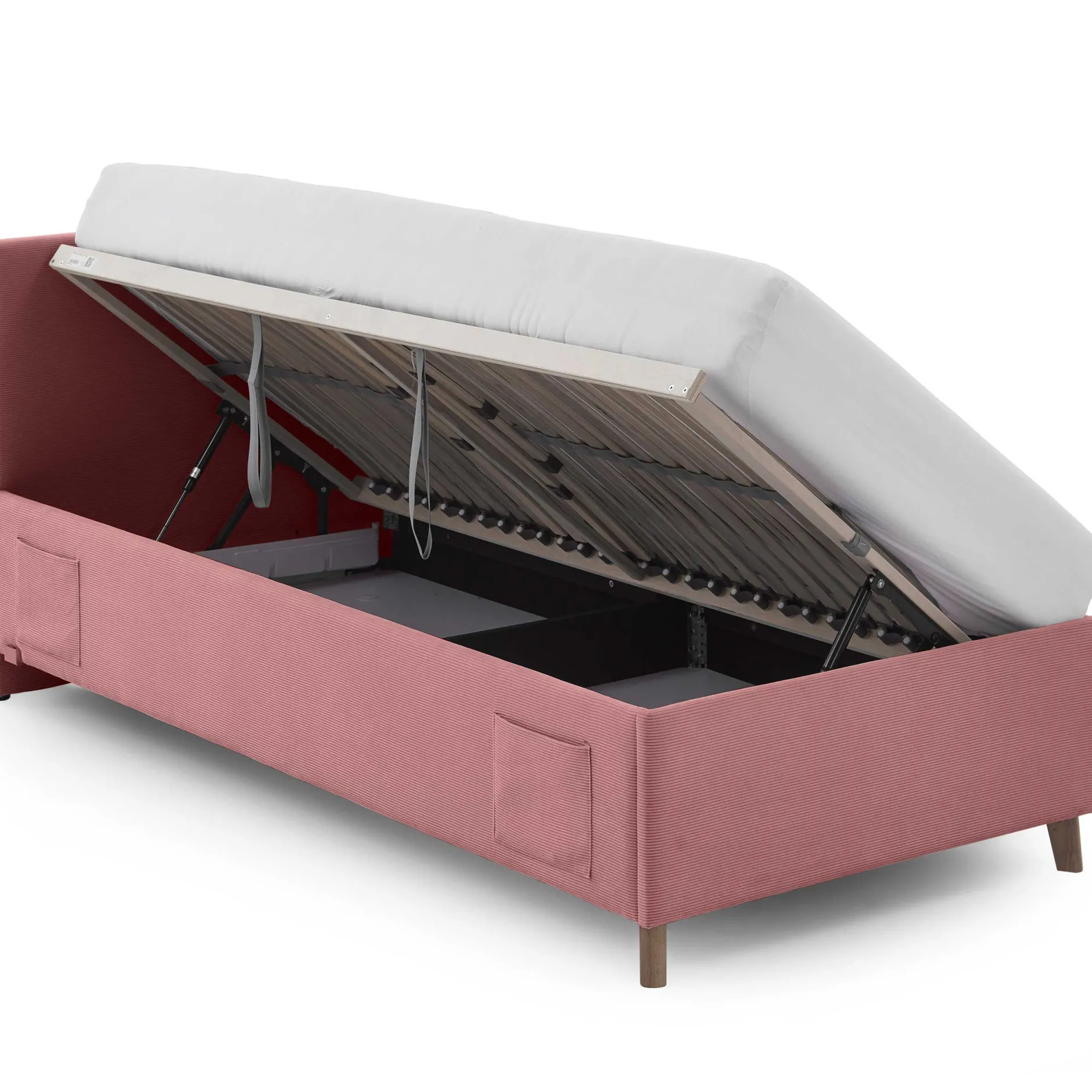 Kofferbett Cool | 90 x 200 cm | Rosa Design