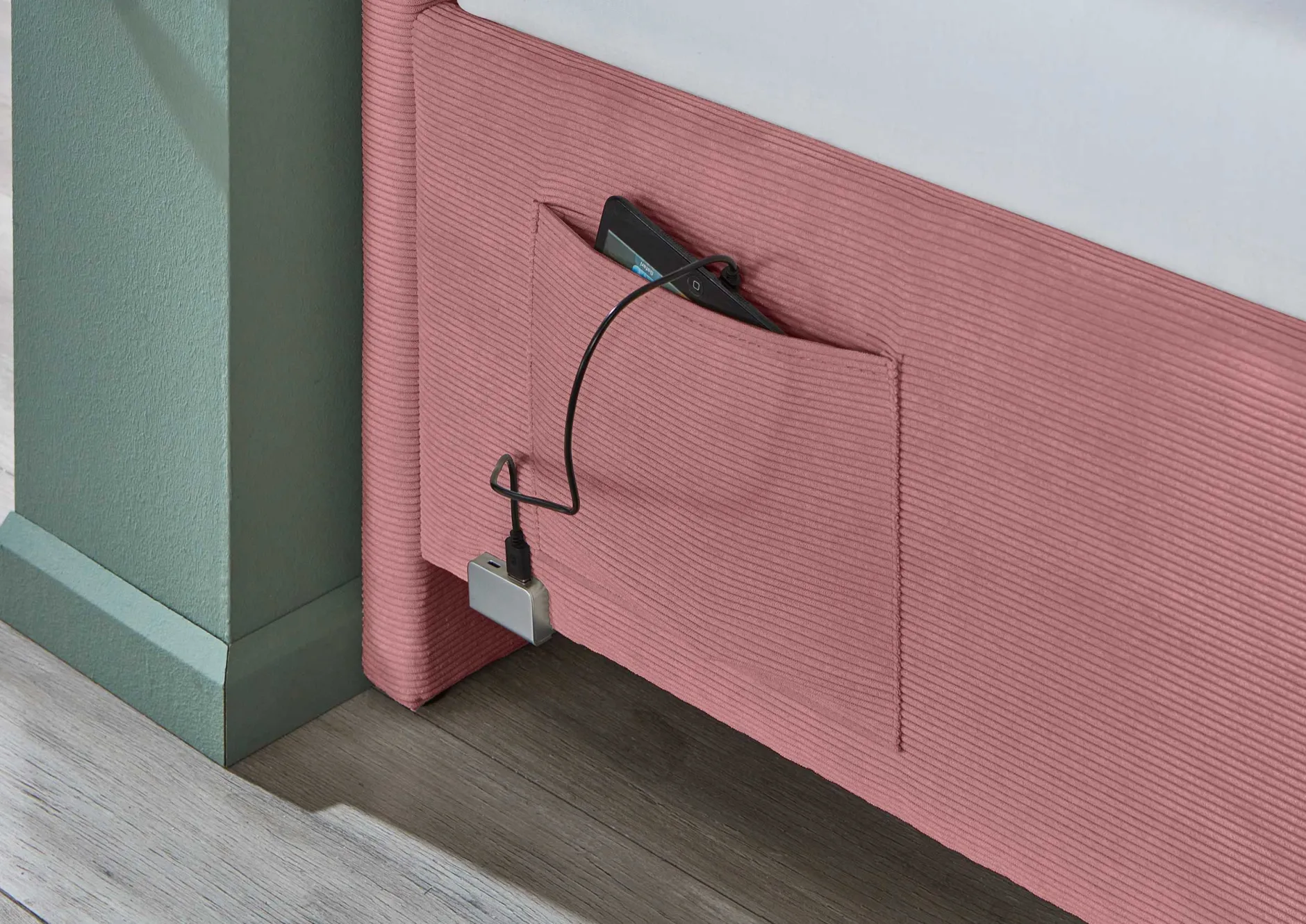 Kofferbett Cool | 90 x 200 cm | Rosa Design