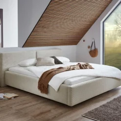 Kofferbett Kubrik | Inklusive Matratze | 140 x 200 cm | Beige