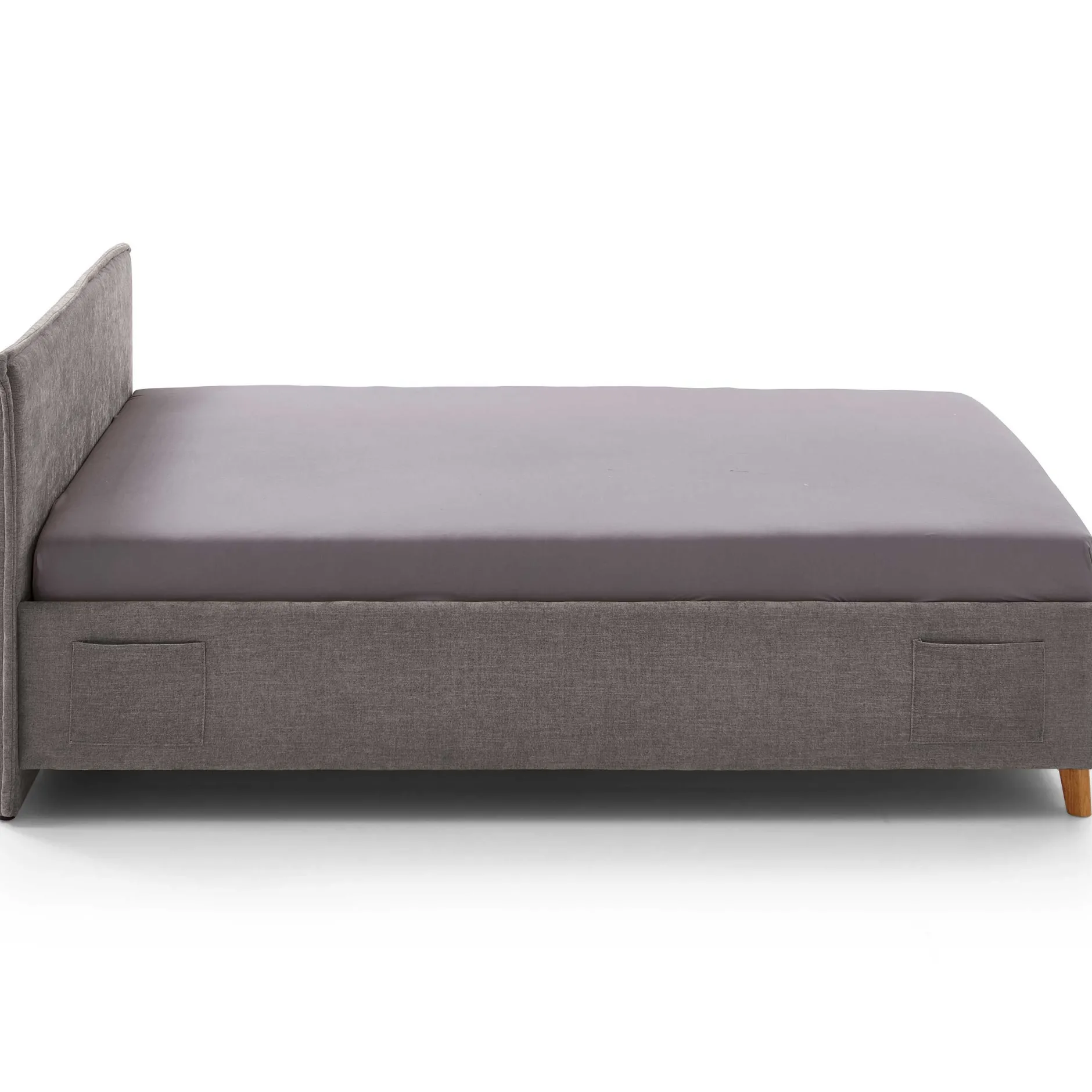 Kofferbett Ollie | 120 x 200 cm | Design Grau