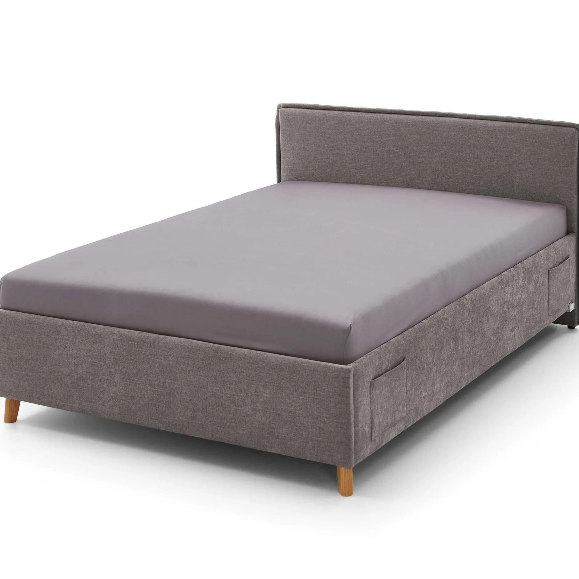 Kofferbett Ollie | 120 x 200 cm | Design Grau