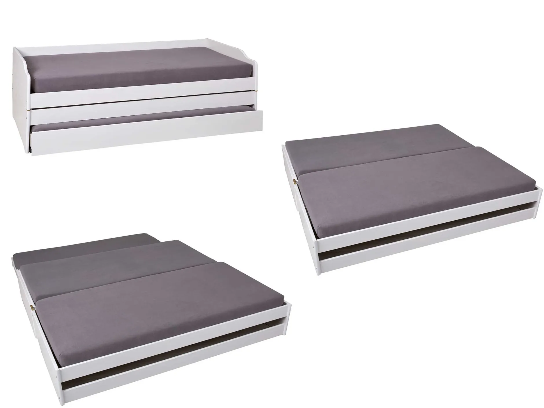 Kojenbett Lothar 90x200 cm - white wash