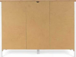 Kommode Berge 120cm 3 Türen und 1 Schublade - weiß/Eiche