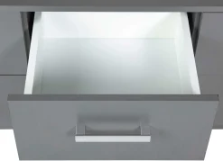 Kommode Eden 122cm 6 Schubladen - graphitgrau