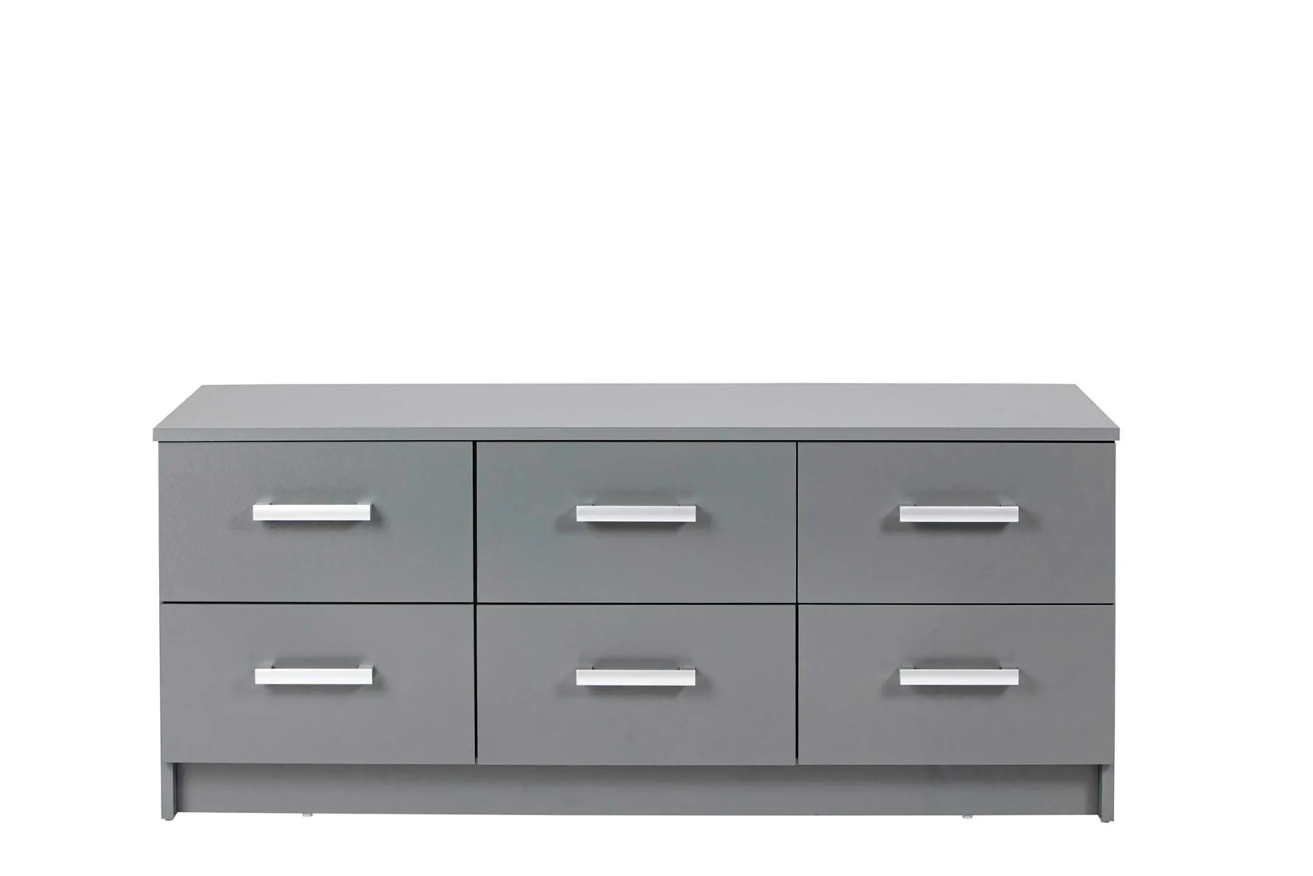 Kommode Eden 122cm 6 Schubladen - graphitgrau