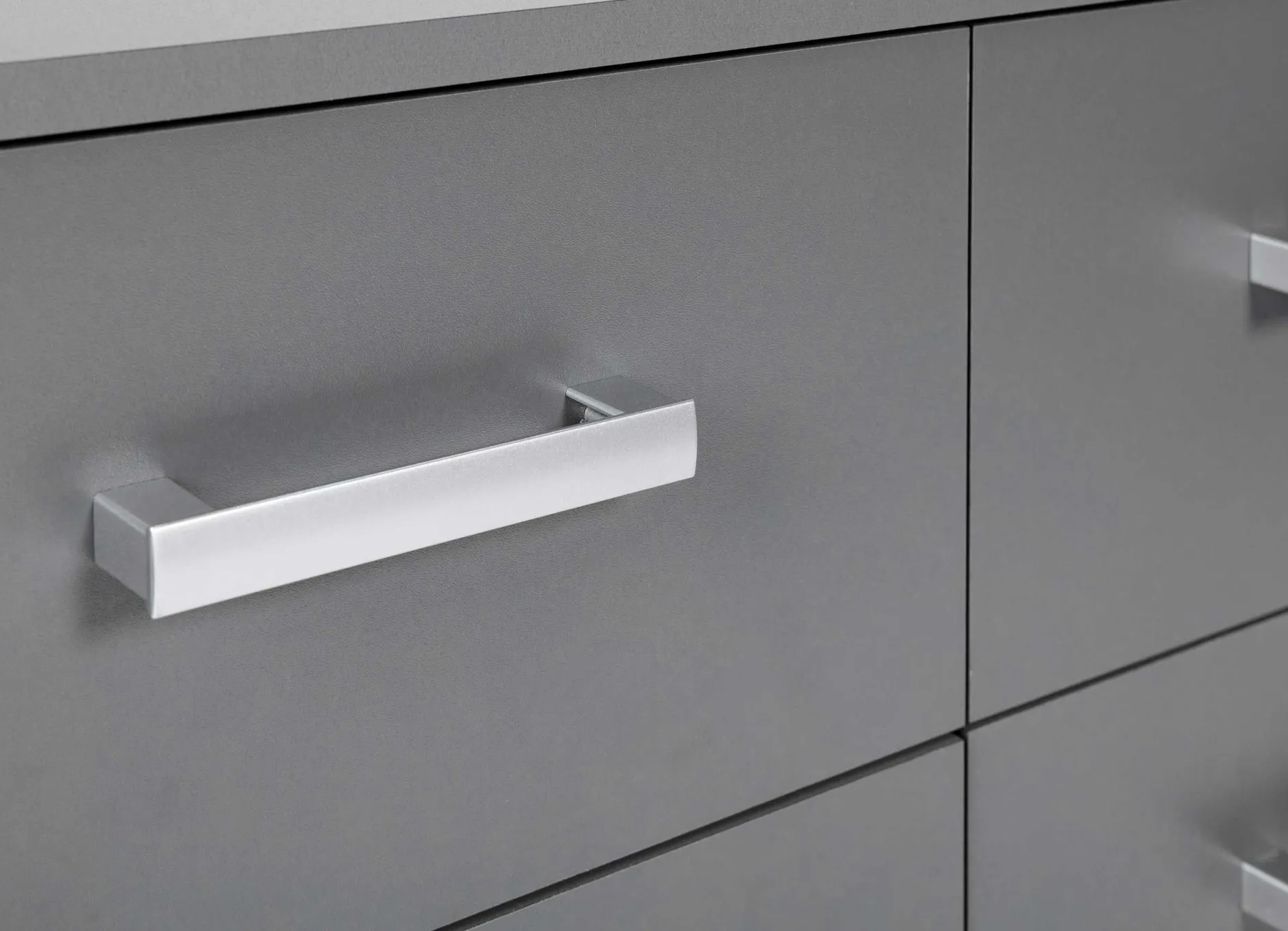 Kommode Eden 122cm 6 Schubladen - graphitgrau