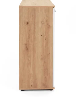 Kommode Jakob 120cm 2 Türen und 4 Schubladen - Artisan Eiche/Weiß