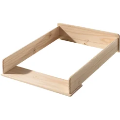 Kommode Kiddy 90x72x106cm mit Wickeltisch 3 Schubladen - weiß