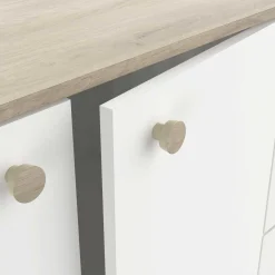Kommode Liva-Kronberg Eiche/Mattweiß