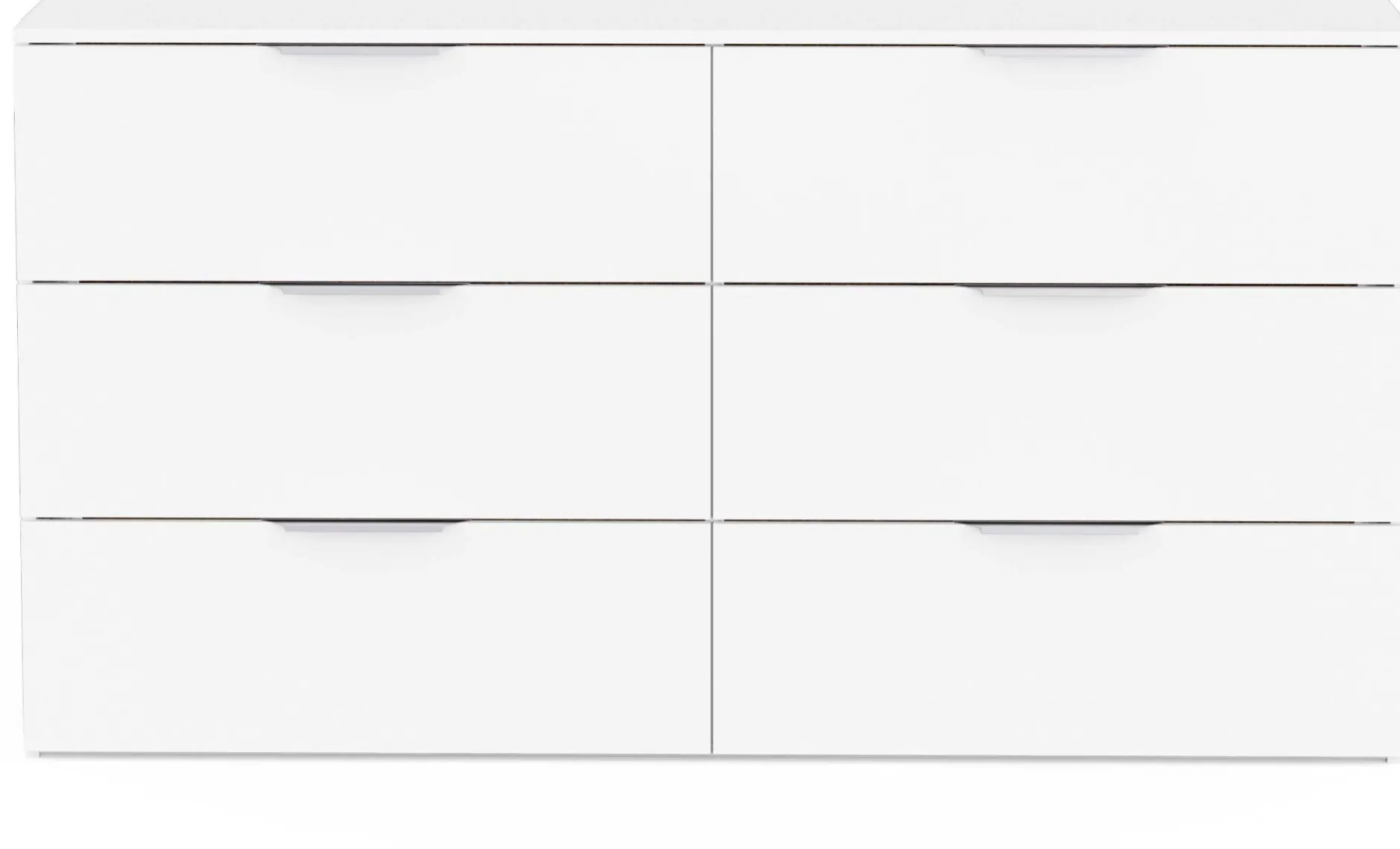Kommode Spectre - 151x41x81cm - 6 Schubladen - weiß