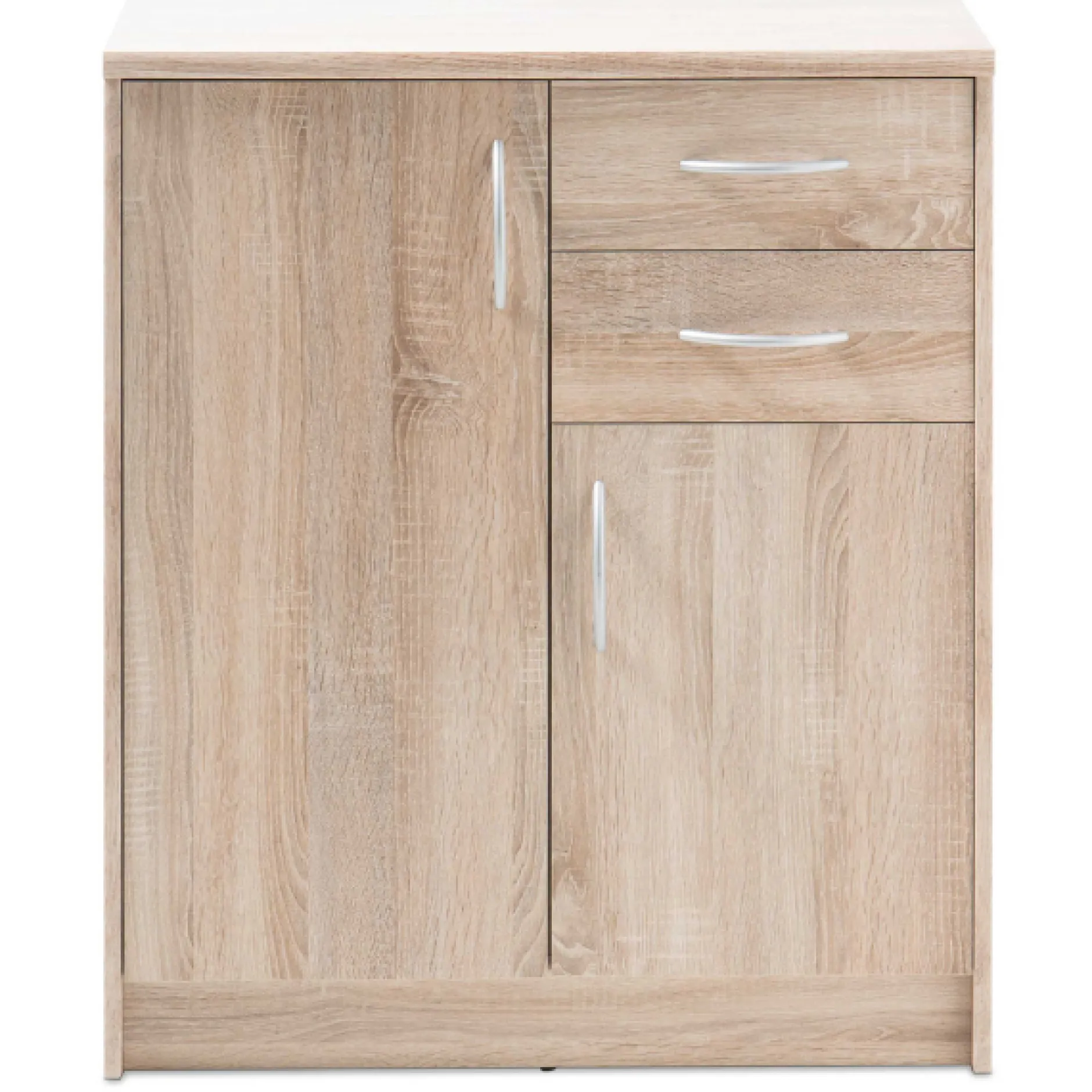 Kommode Ultima 74x35x86cm mit 2 Türen und 2 Schubladen - Sonoma Eiche