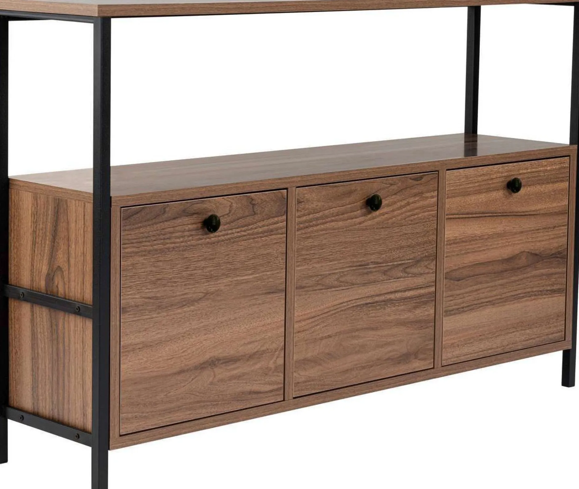 Konsole Solace - 100% MELAMINE - Walnuss - 77 x 30 x 120 cm