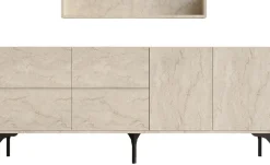 Konsole Stella - 100% MELAMINE - Travertin - 180 x 55 x 40 cm