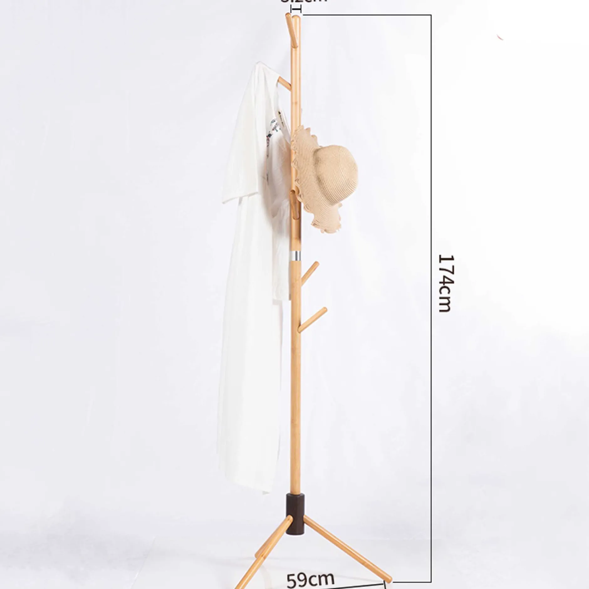 Kool Kleiderständer - 59x173cm - Bambusholz
