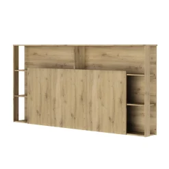 Kopfteil mit Stauraum Genaro | 218 x 25 x 106 cm | Artisan Oak