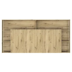 Kopfteil mit Stauraum Genaro | 218 x 25 x 106 cm | Artisan Oak