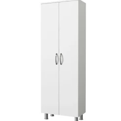 Lagerschrank Arizona - 59x31x161cm - 2 Türen - weiß