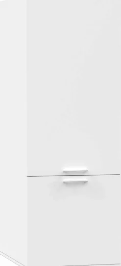 Lagerschrank Linea - 50x67x142cm - 2 Türen - weiß