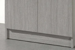 Lagerschrank Ray 60cm mit 2 Türen und 4 Einlegeböden - Eiche grau