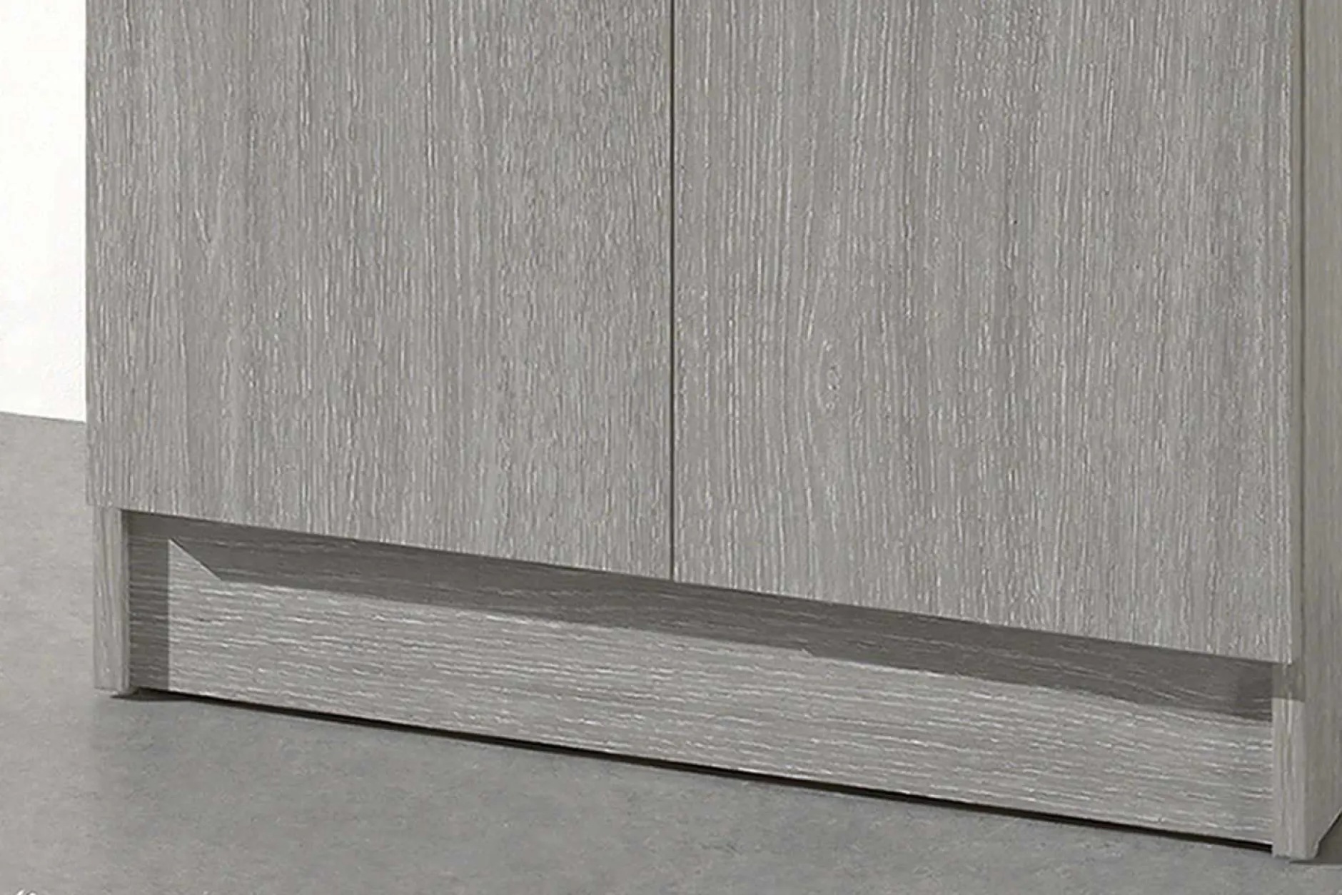 Lagerschrank Ray 60cm mit 2 Türen und 4 Einlegeböden - Eiche grau