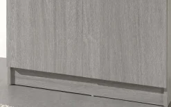 Lagerschrank Ray 80cm mit 2 Türen und 4 Einlegeböden - Eiche grau