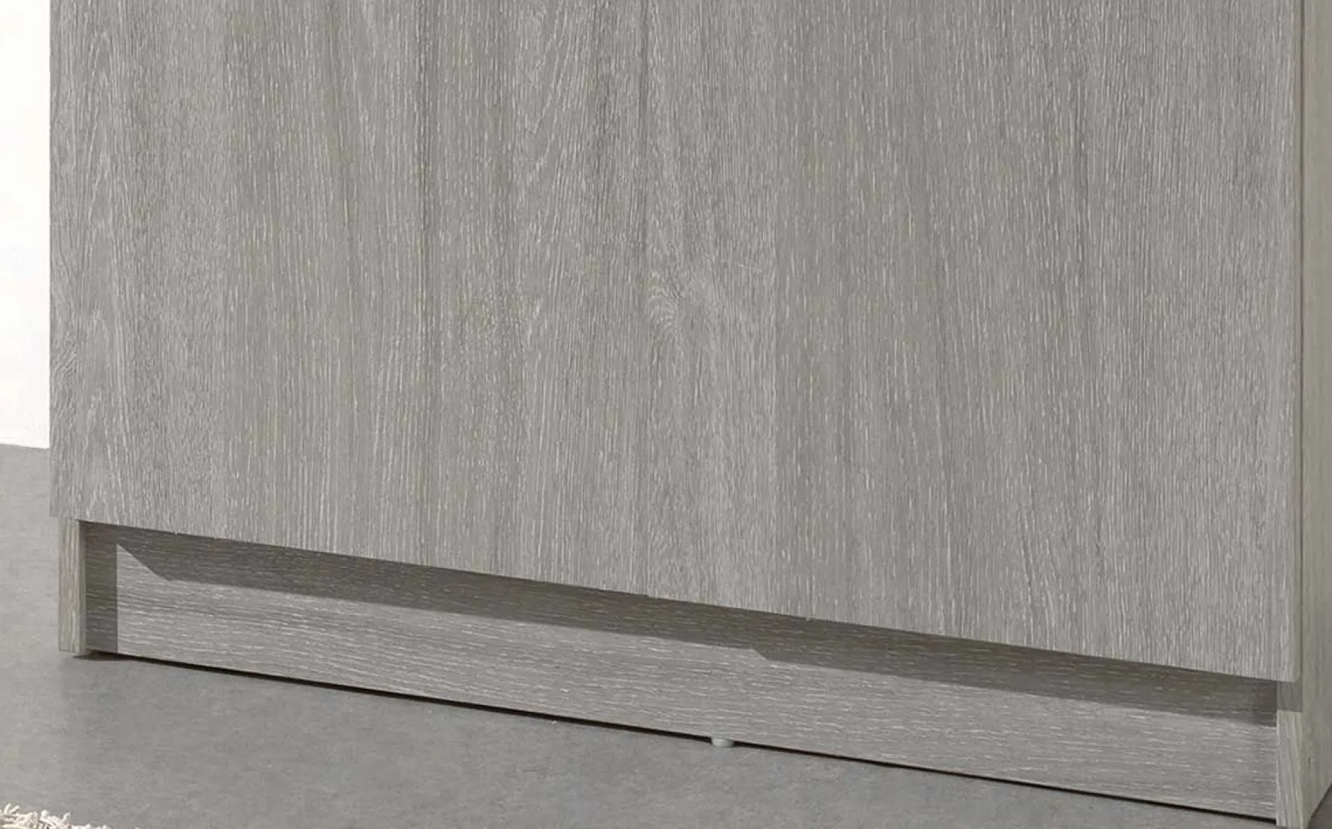 Lagerschrank Ray 80cm mit 2 Türen und 4 Einlegeböden - Eiche grau