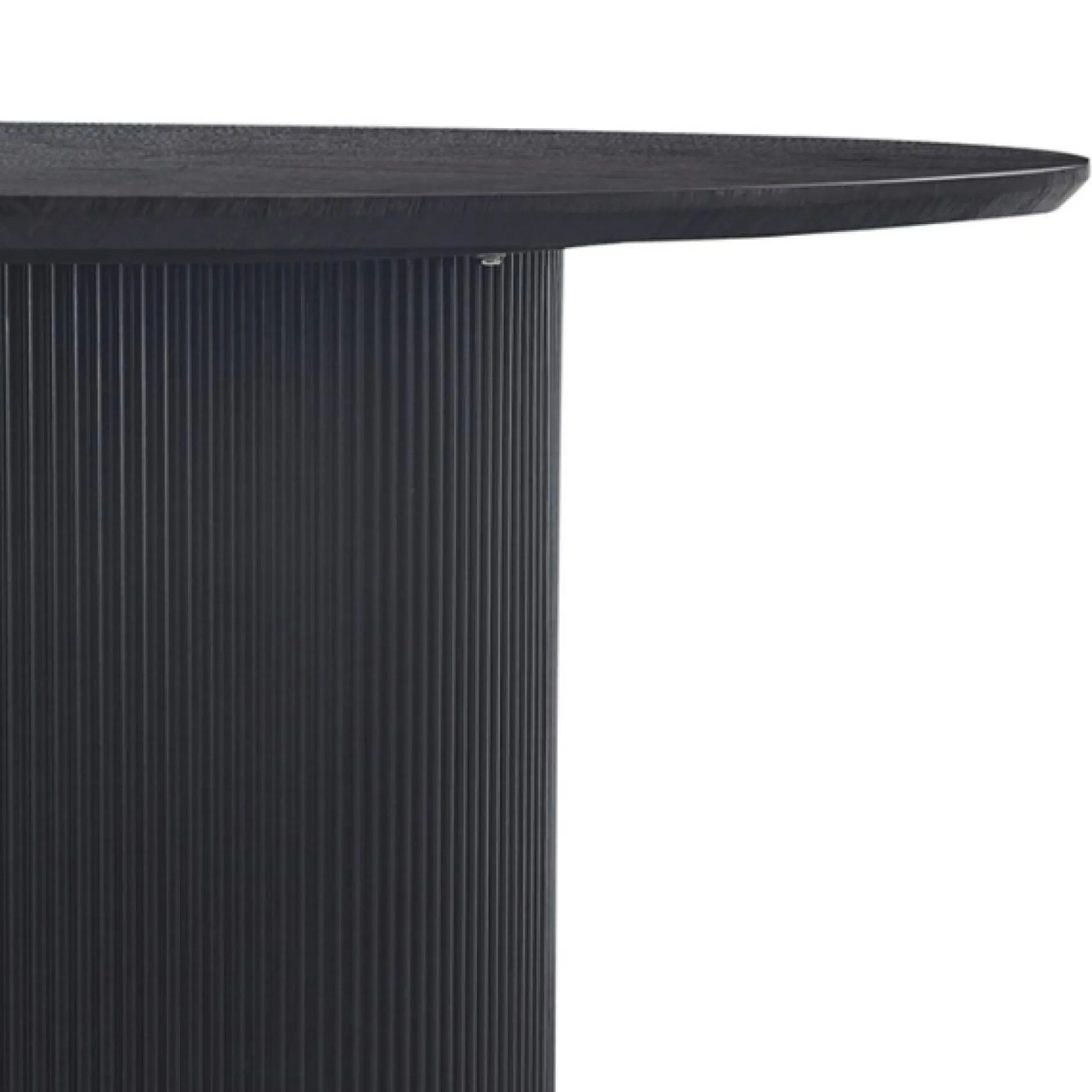 Lagos Runder Tisch: 120x120 cm Dunkelbraun, MDF-Struktur