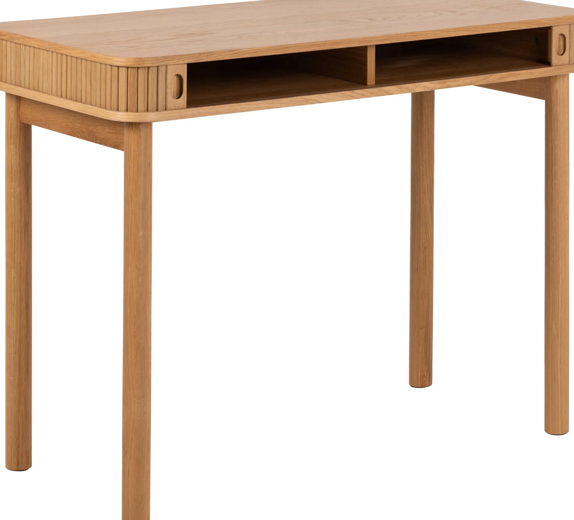 Langley Schreibtisch - 100x50x75 cm - mit Ablagefläche - Eichenfurnier