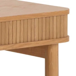 Langley Schreibtisch - 100x50x75 cm - mit Ablagefläche - Eichenfurnier