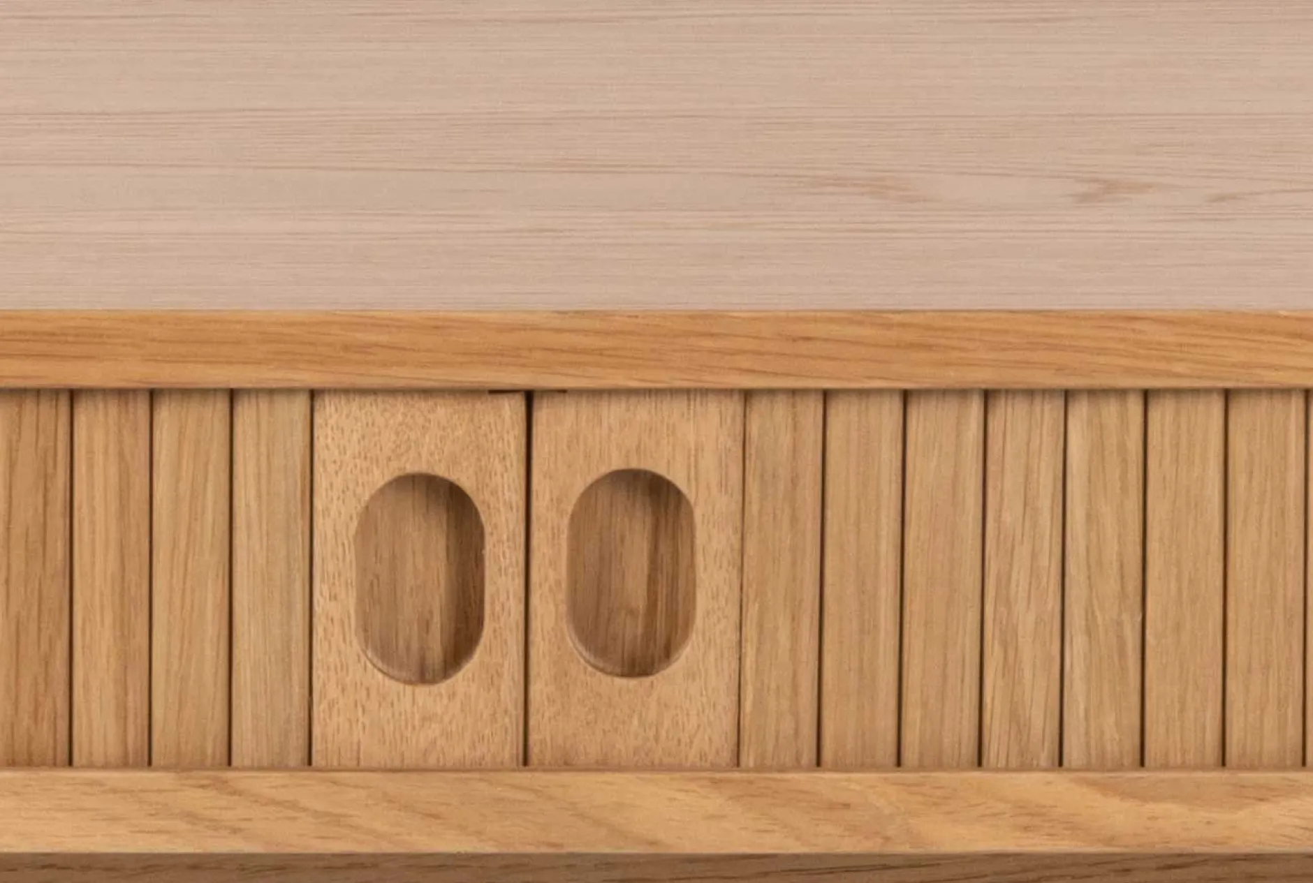 Langley Schreibtisch - 100x50x75 cm - mit Ablagefläche - Eichenfurnier