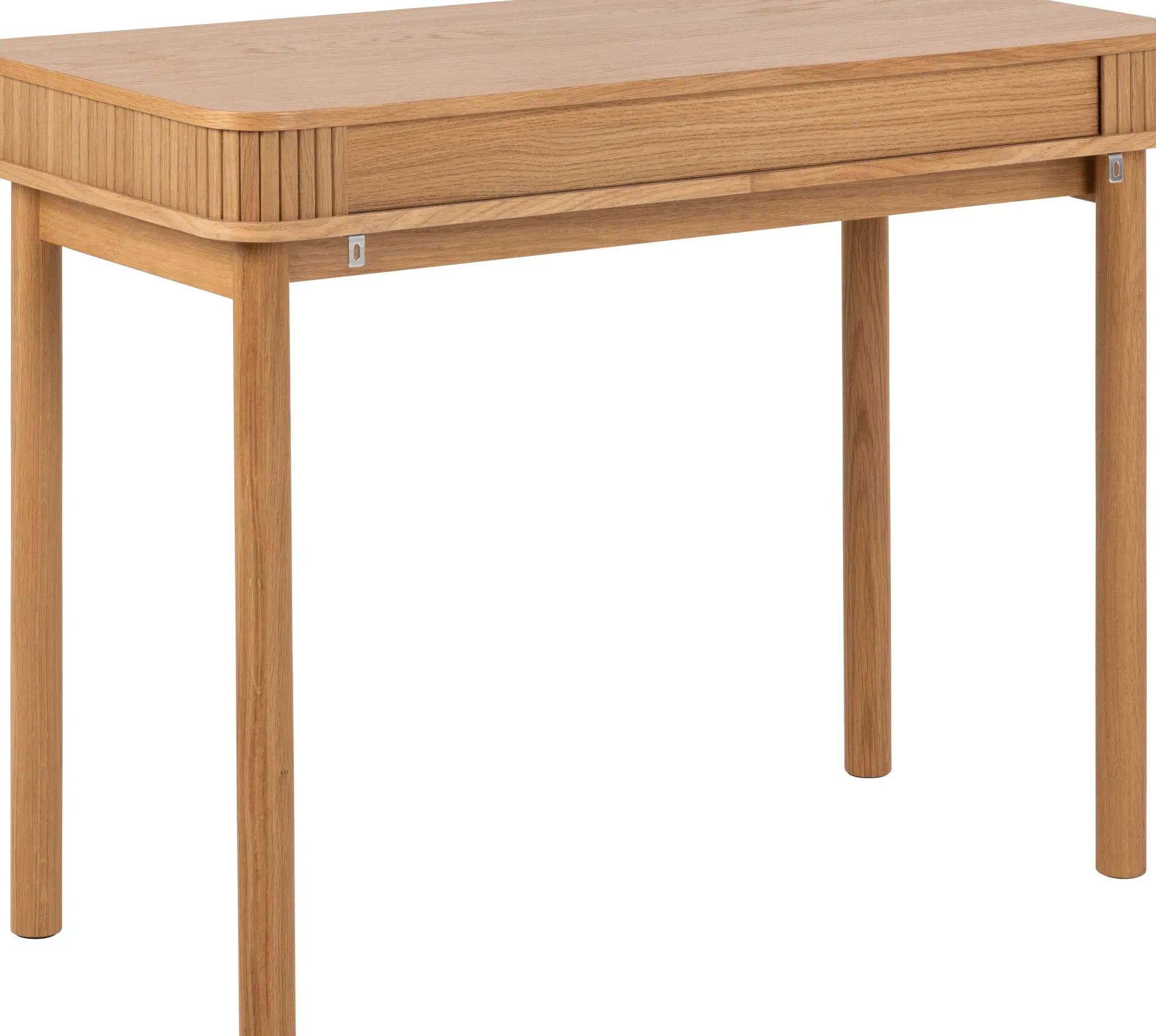 Langley Schreibtisch - 100x50x75 cm - mit Ablagefläche - Eichenfurnier