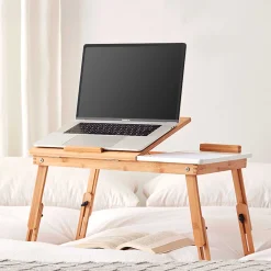 Laptop-Tisch - 54x35x27cm - Bambusholz
