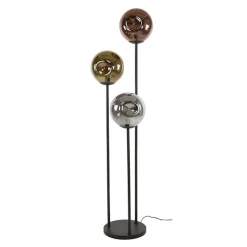 LarsStehleuchte -Gold, Kupfer und Chromglas