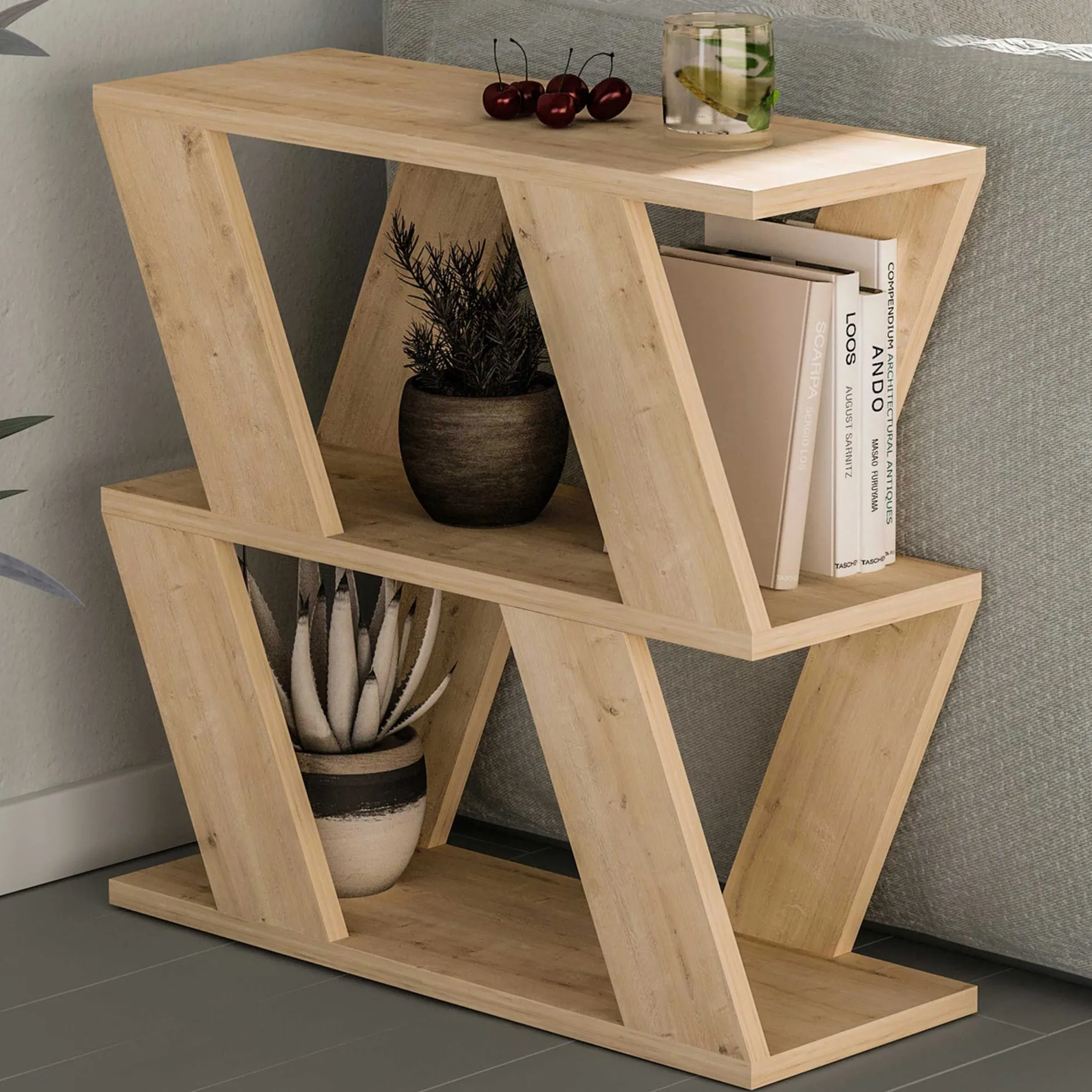 Lazena Beistelltisch | 100 % MELAMIN | Eiche