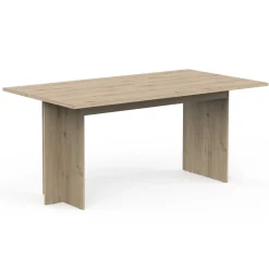 Leda Ausziehbarer Esstisch - 160/200x90x74cm - Eiche Dekor
