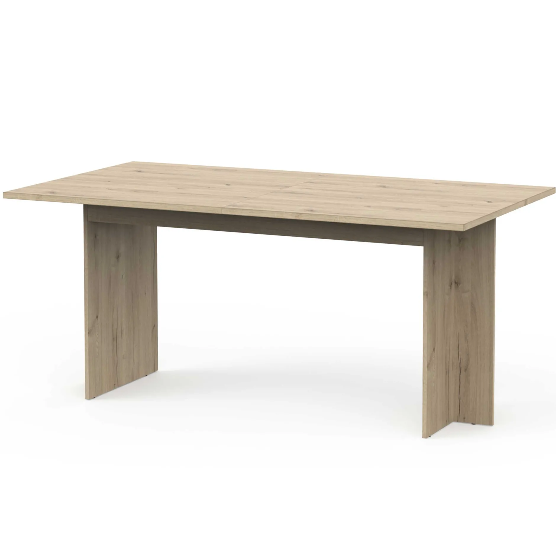 Leda Ausziehbarer Esstisch - 160/200x90x74cm - Eiche Dekor